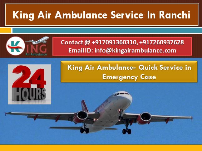Air Ambulance Service In Ranchi